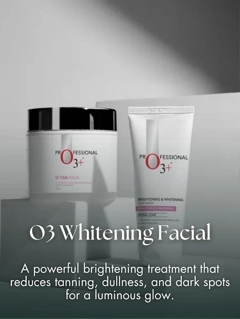 O3+ brightening and whitening facial at Azema Ladies Salon